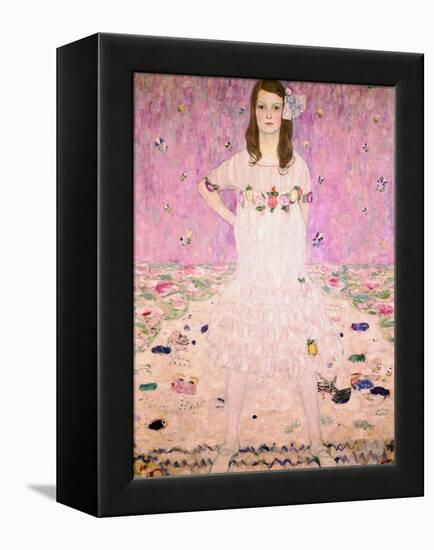 Girl in White-Gustav Klimt-Framed Premier Image Canvas