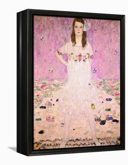 Girl in White-Gustav Klimt-Framed Premier Image Canvas