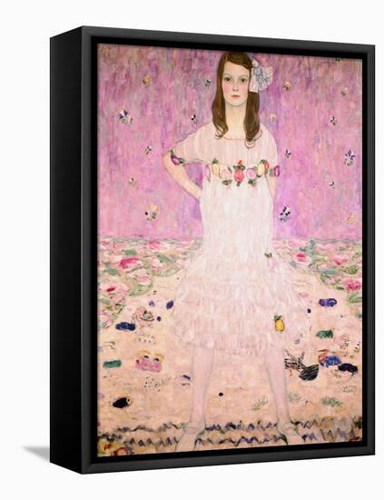 Girl in White-Gustav Klimt-Framed Premier Image Canvas