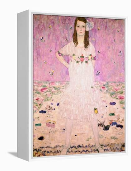 Girl in White-Gustav Klimt-Framed Premier Image Canvas