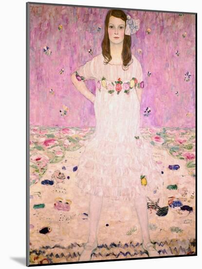 Girl in White-Gustav Klimt-Mounted Giclee Print