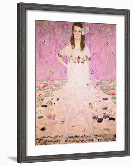 Girl in White-Gustav Klimt-Framed Giclee Print