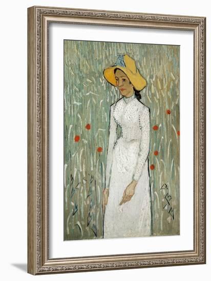 Girl in White-Vincent van Gogh-Framed Art Print