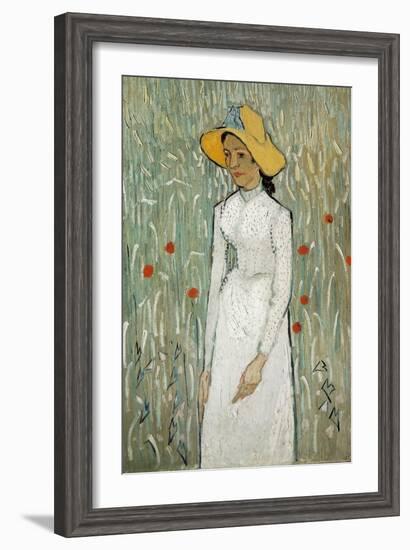 Girl in White-Vincent van Gogh-Framed Art Print