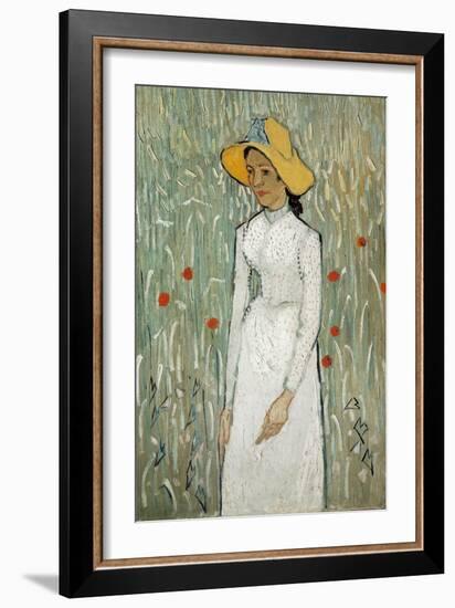 Girl in White-Vincent van Gogh-Framed Art Print