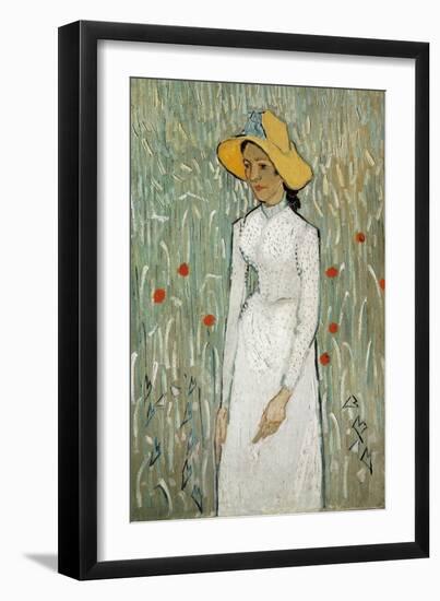 Girl in White-Vincent van Gogh-Framed Art Print