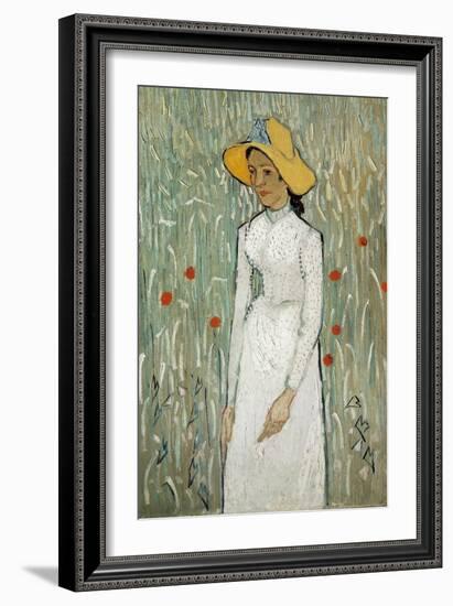 Girl in White-Vincent van Gogh-Framed Art Print