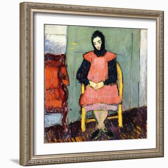 Girl in Yellow Chair, 1906-07-Alexej Von Jawlensky-Framed Giclee Print