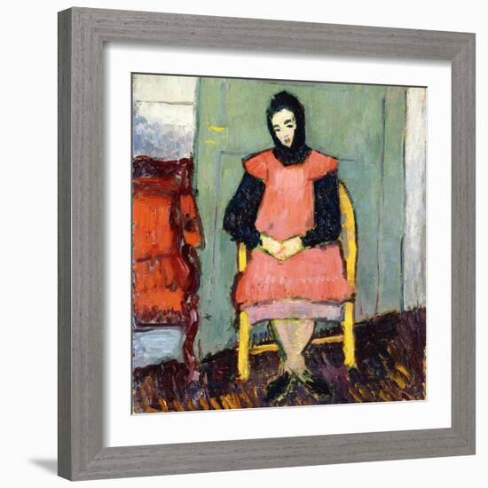 Girl in Yellow Chair, 1906-07-Alexej Von Jawlensky-Framed Giclee Print