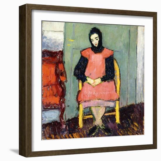 Girl in Yellow Chair, 1906-07-Alexej Von Jawlensky-Framed Giclee Print