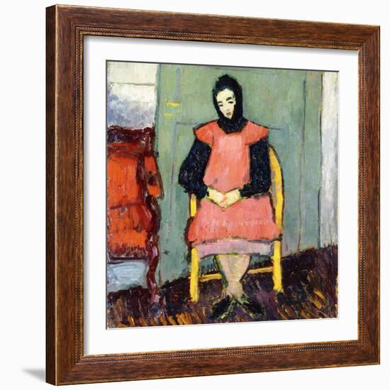 Girl in Yellow Chair, 1906-07-Alexej Von Jawlensky-Framed Giclee Print