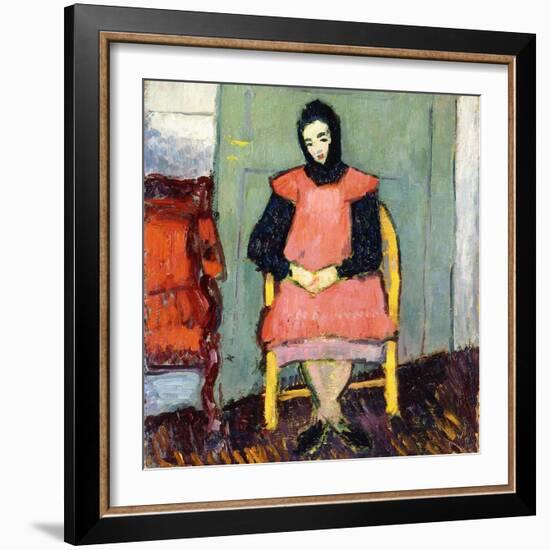 Girl in Yellow Chair, 1906-07-Alexej Von Jawlensky-Framed Giclee Print