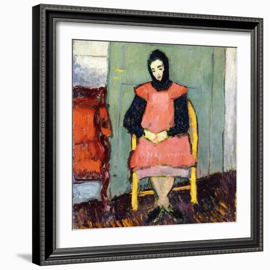 Girl in Yellow Chair, 1906-07-Alexej Von Jawlensky-Framed Giclee Print