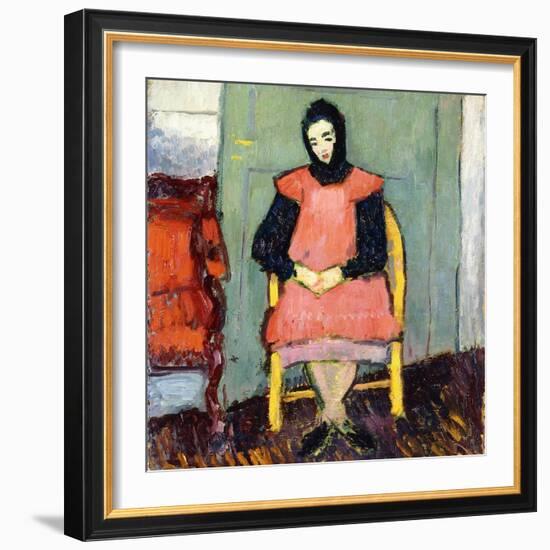 Girl in Yellow Chair, 1906-07-Alexej Von Jawlensky-Framed Giclee Print