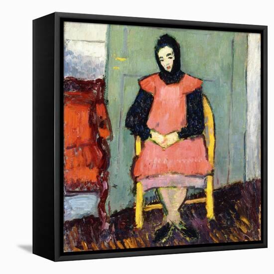 Girl in Yellow Chair, 1906-07-Alexej Von Jawlensky-Framed Premier Image Canvas