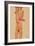 Girl nude with folded arms, 1910-Egon Schiele-Framed Giclee Print