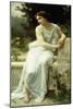 Girl of Pompei in a Garden; Jeune Fille De Pompei Dans Un Jardin-Guillaume Seignac-Mounted Giclee Print
