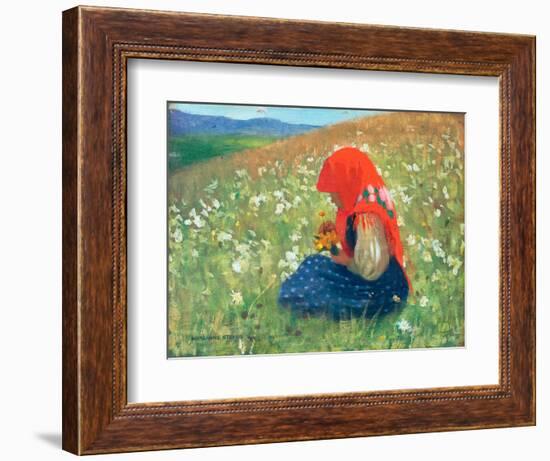 Girl of the Tatra, c.1905-07-Marianne Stokes-Framed Giclee Print