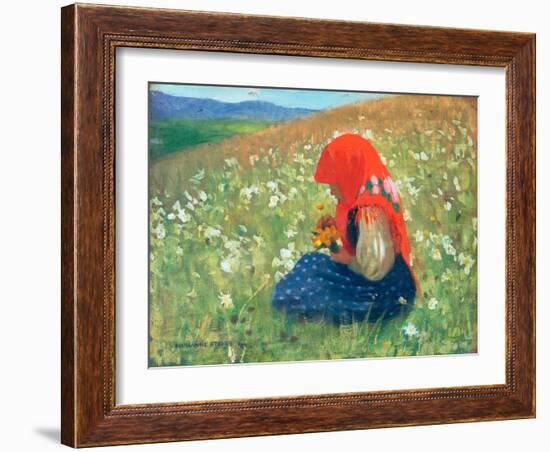 Girl of the Tatra, c.1905-07-Marianne Stokes-Framed Giclee Print