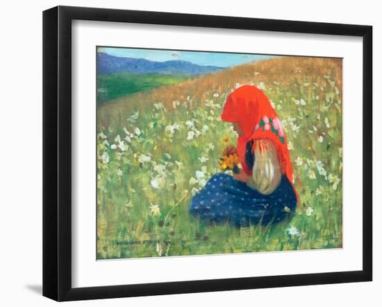 Girl of the Tatra, c.1905-07-Marianne Stokes-Framed Giclee Print