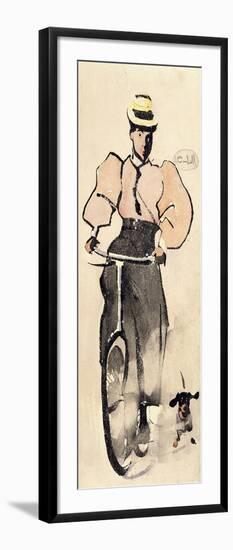 Girl on a Bicycle, C.1896-Joseph Crawhall-Framed Giclee Print