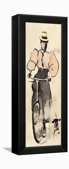 Girl on a Bicycle, C.1896-Joseph Crawhall-Framed Premier Image Canvas