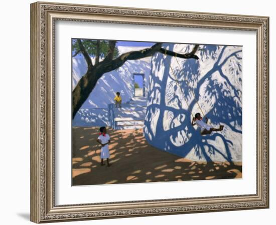 Girl on a Swing, India, 2000-Andrew Macara-Framed Giclee Print