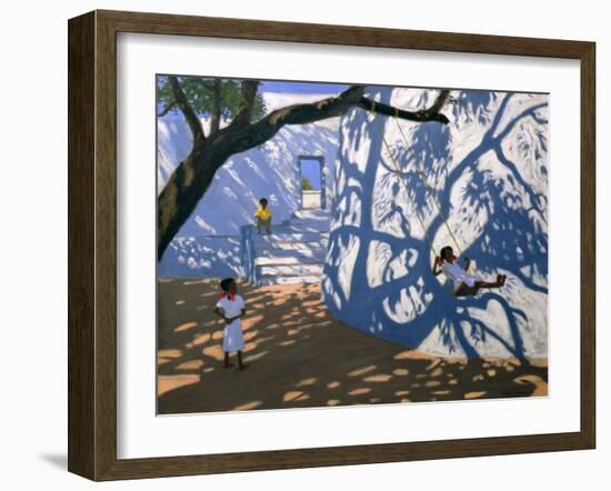 Girl on a Swing, India, 2000-Andrew Macara-Framed Giclee Print