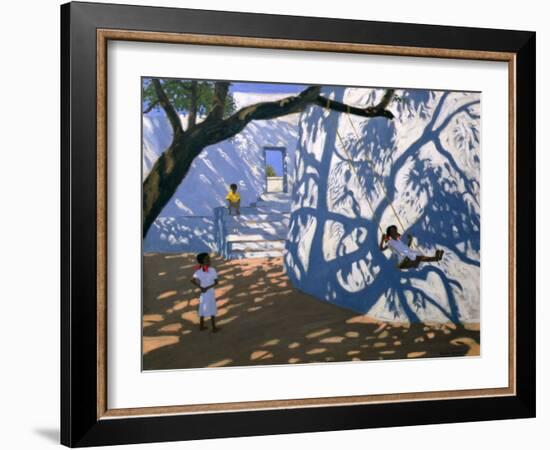 Girl on a Swing, India, 2000-Andrew Macara-Framed Giclee Print