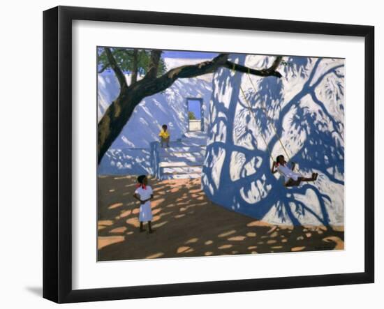 Girl on a Swing, India, 2000-Andrew Macara-Framed Giclee Print