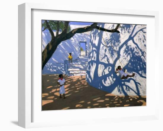 Girl on a Swing, India, 2000-Andrew Macara-Framed Giclee Print