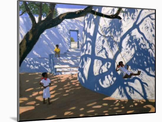 Girl on a Swing, India, 2000-Andrew Macara-Mounted Giclee Print