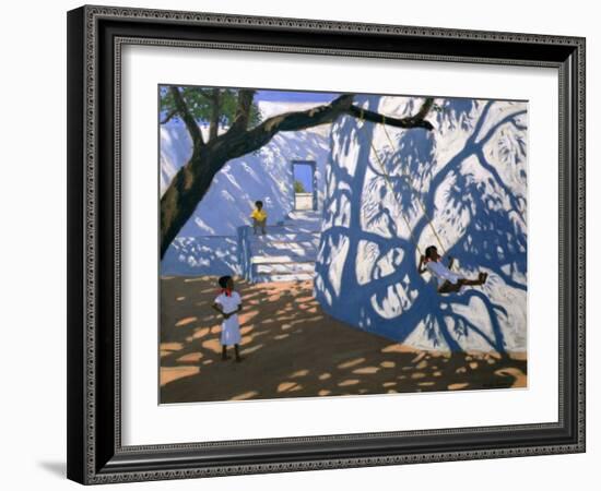 Girl on a Swing, India, 2000-Andrew Macara-Framed Giclee Print