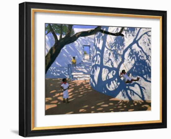 Girl on a Swing, India, 2000-Andrew Macara-Framed Giclee Print