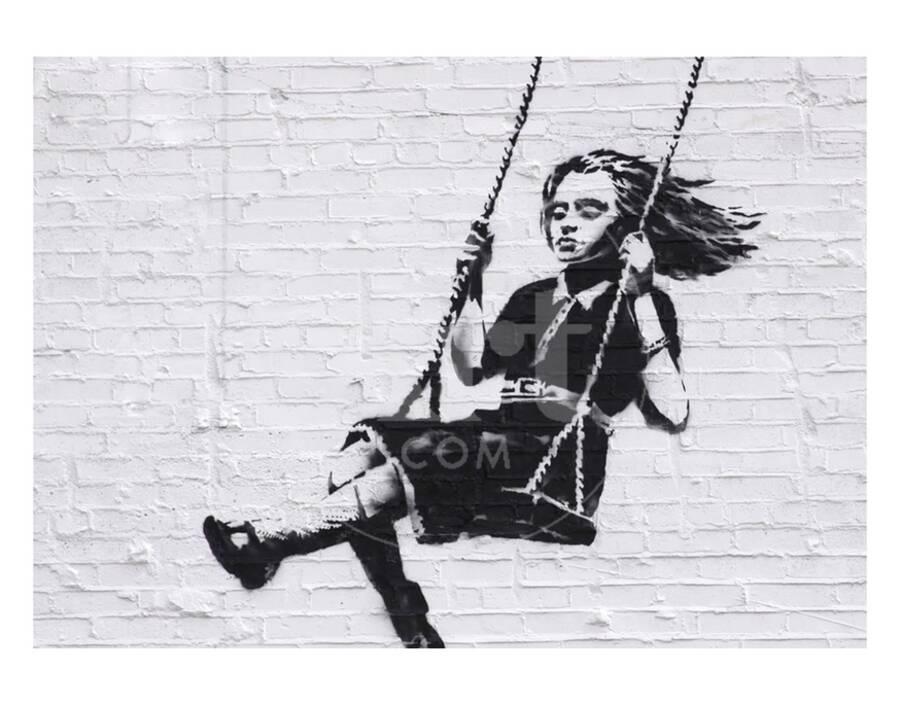 Banksy Girl On Swing