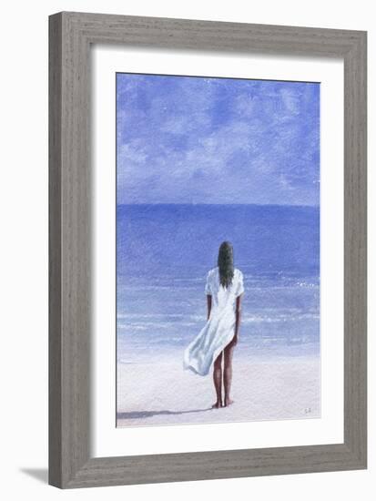 Girl on Beach, 1995-Lincoln Seligman-Framed Giclee Print