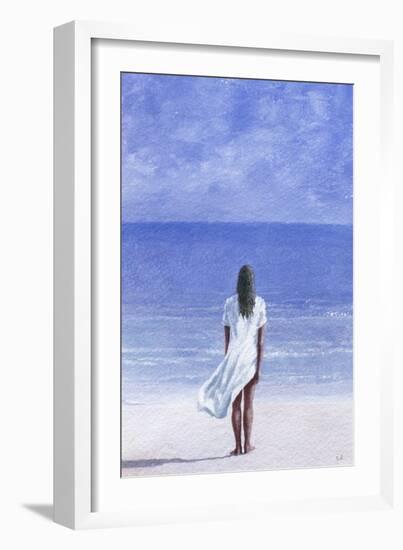 Girl on Beach, 1995-Lincoln Seligman-Framed Giclee Print