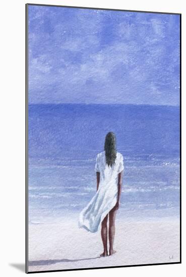 Girl on Beach, 1995-Lincoln Seligman-Mounted Giclee Print