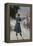 Girl on Skis-Axel Hjalmar Ender-Framed Premier Image Canvas