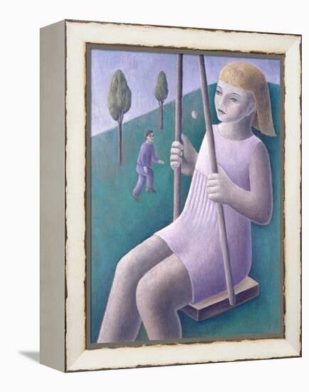 Girl on Swing-Ruth Addinall-Framed Premier Image Canvas