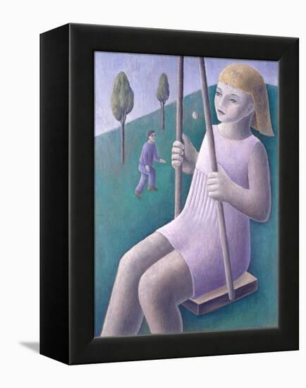 Girl on Swing-Ruth Addinall-Framed Premier Image Canvas