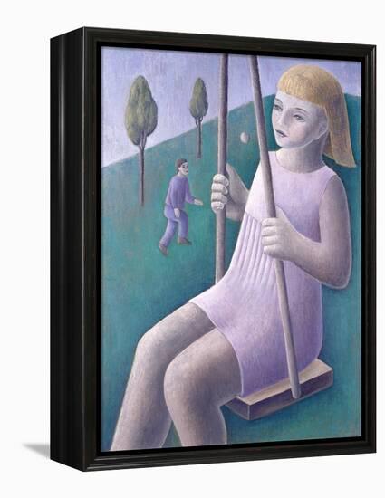 Girl on Swing-Ruth Addinall-Framed Premier Image Canvas