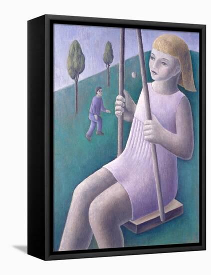 Girl on Swing-Ruth Addinall-Framed Premier Image Canvas