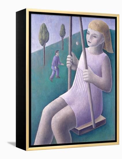 Girl on Swing-Ruth Addinall-Framed Premier Image Canvas