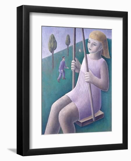 Girl on Swing-Ruth Addinall-Framed Premium Giclee Print