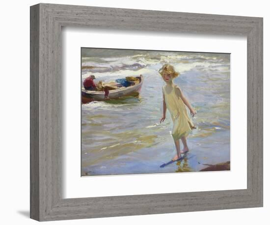 Girl on the Beach-Joaqu?n Sorolla y Bastida-Framed Photographic Print