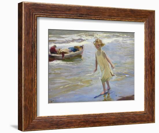 Girl on the Beach-Joaqu?n Sorolla y Bastida-Framed Photographic Print