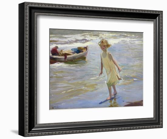 Girl on the Beach-Joaqu?n Sorolla y Bastida-Framed Photographic Print