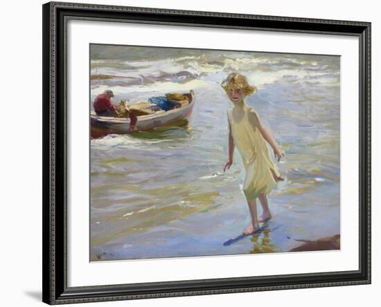 Girl on the Beach-Joaqu?n Sorolla y Bastida-Framed Photographic Print