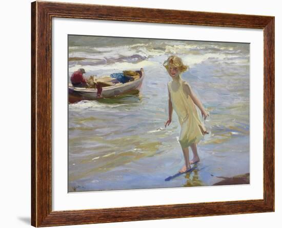 Girl on the Beach-Joaqu?n Sorolla y Bastida-Framed Photographic Print